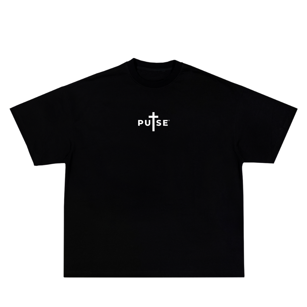 PULSE FAITH OVER FEAR BLACK TEE