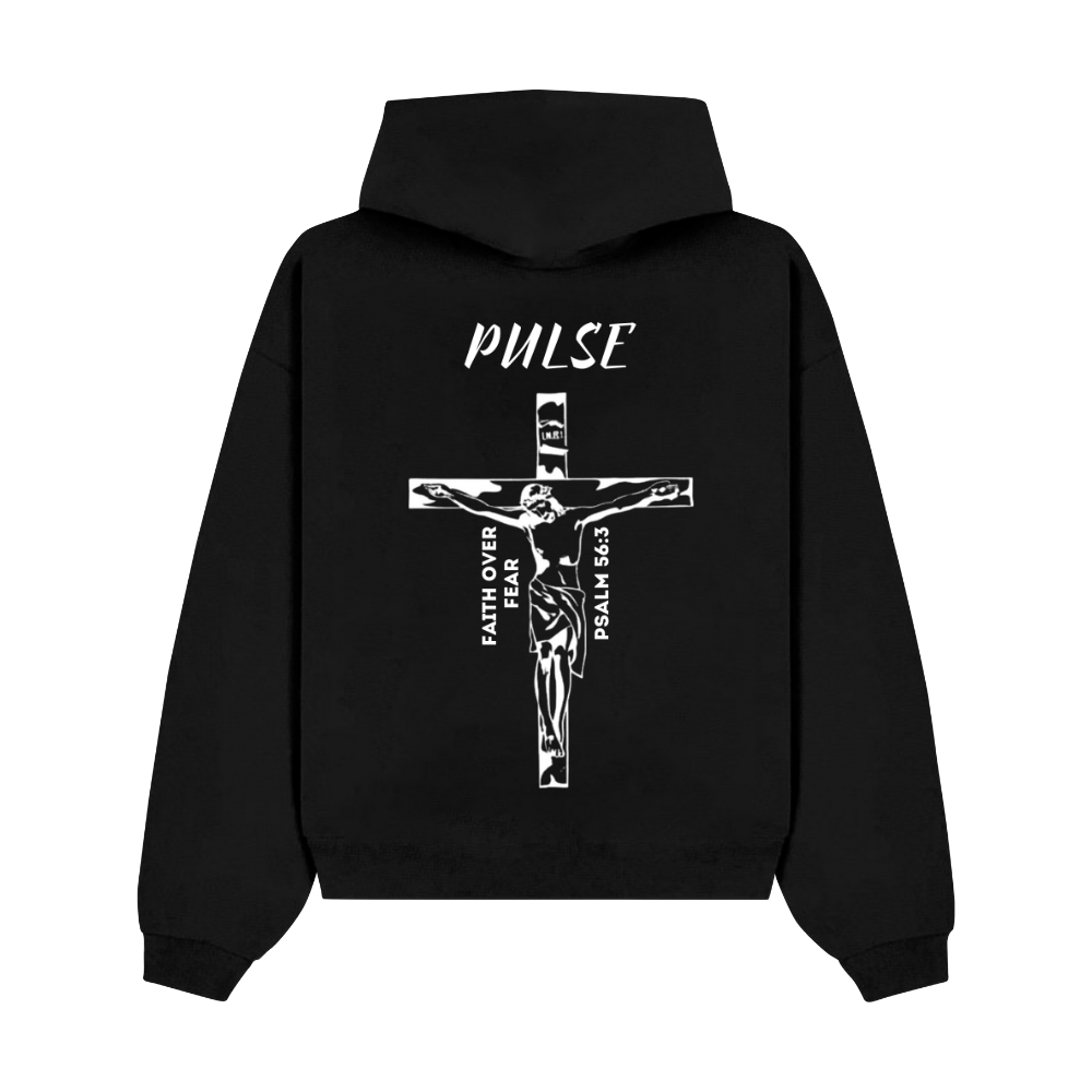 PULSE FAITH OVER FEAR BLACK HOODIE