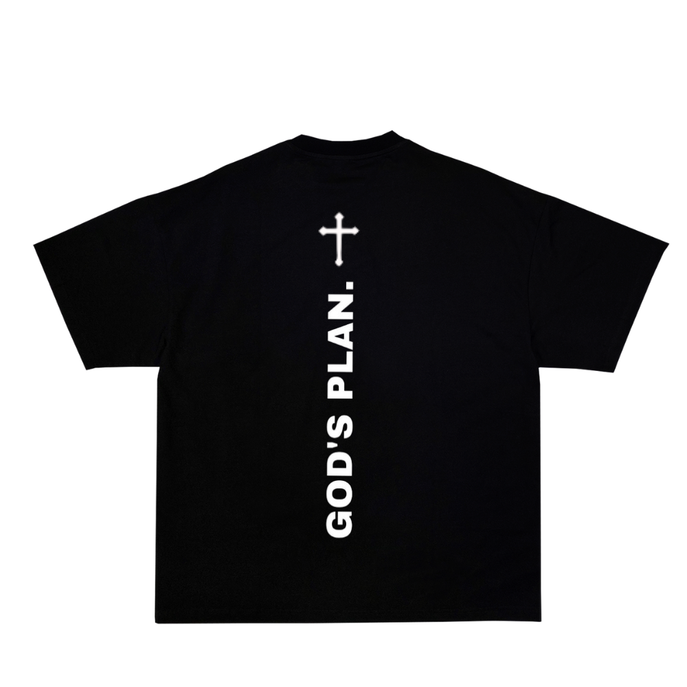 PULSE GOD`S PLAN. BLACK TEE