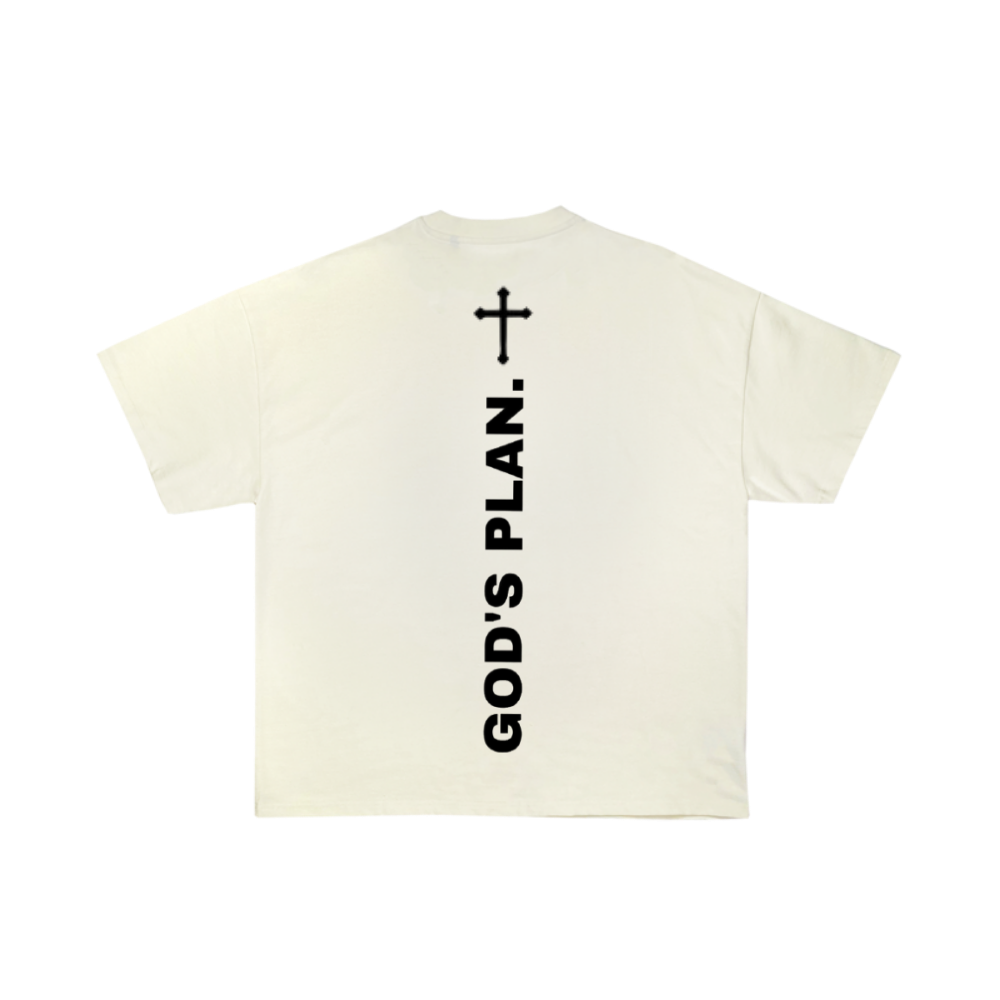 PULSE GOD`S PLAN. WHITE TEE