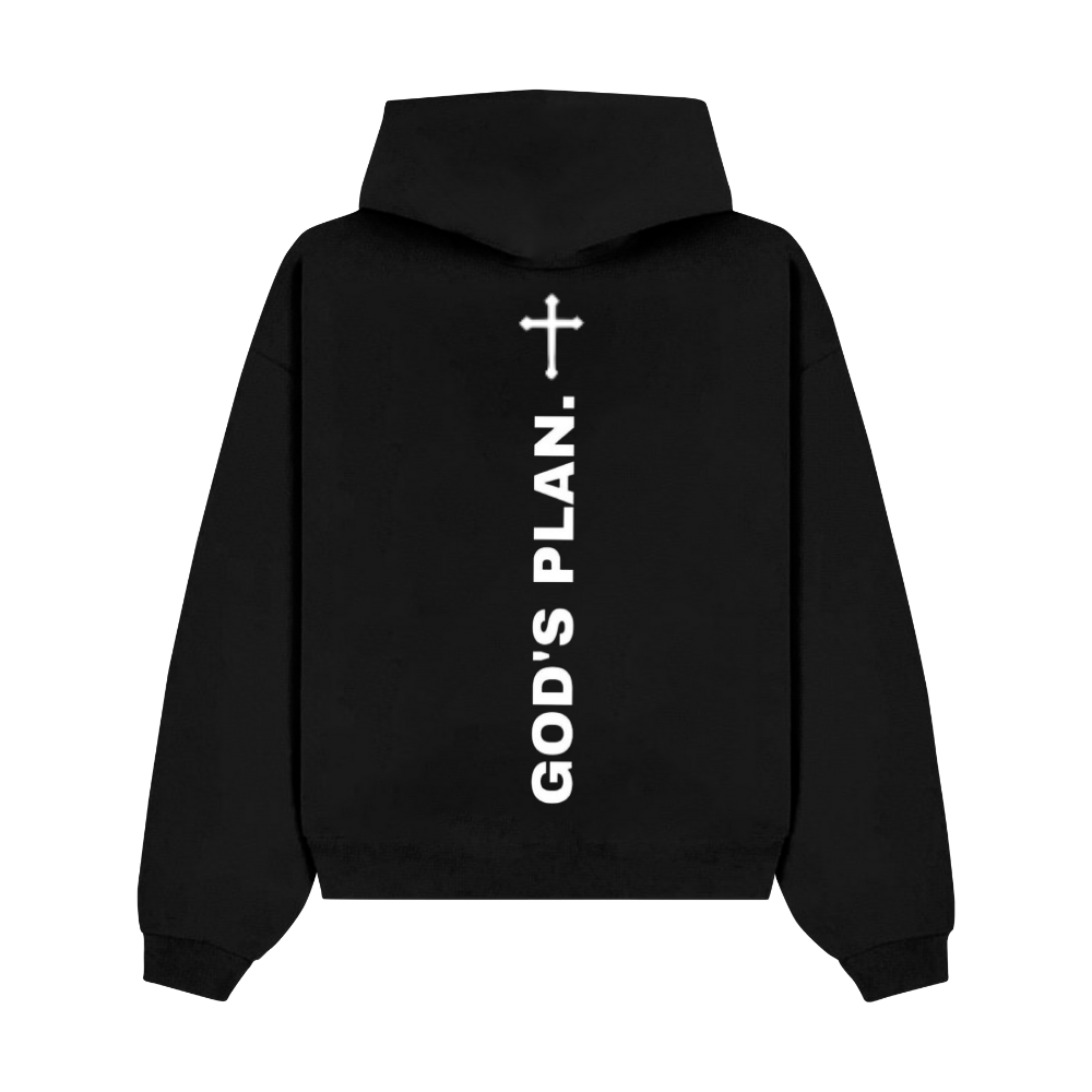 PULSE GOD`S PLAN. BLACK HOODIE