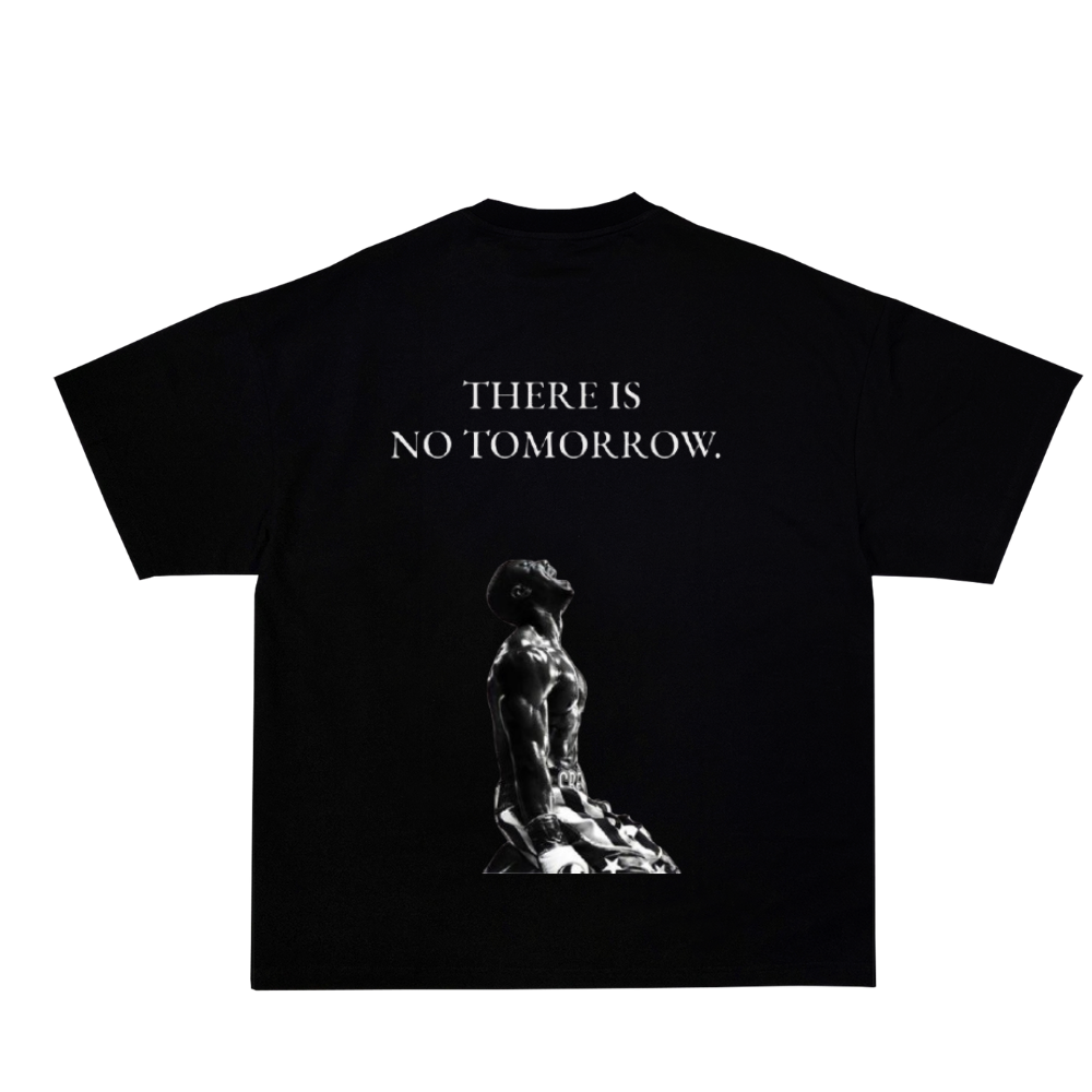 PULSE THERE IS NO TOMORROW. BLACK TEE