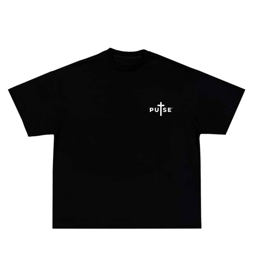 PULSE NEVER FINISHED BLACK TEE