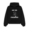 PULSE NEVER FINISHED BLACK HOODIE