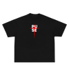 PULSE CROSS BLACK TEE