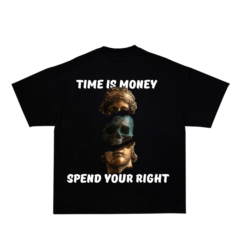 PULSE TIME IS MONEY BLACK TEE