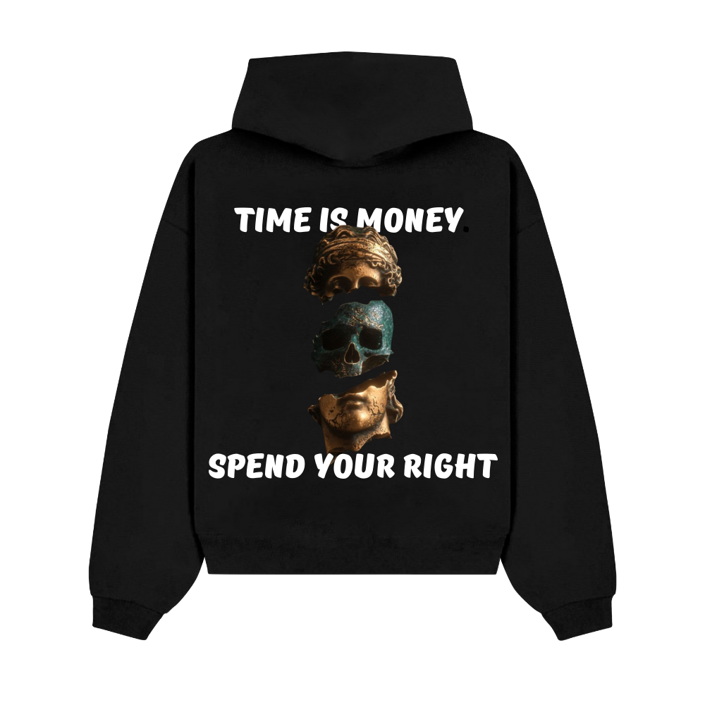 PULSE TIME IS MONEY BLACK HOODIE