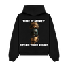 PULSE TIME IS MONEY BLACK HOODIE