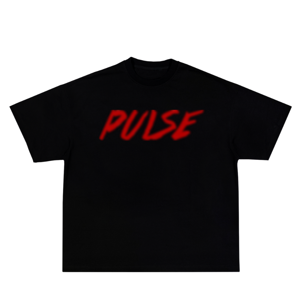 PULSE BLURRED RED BLACK TEE