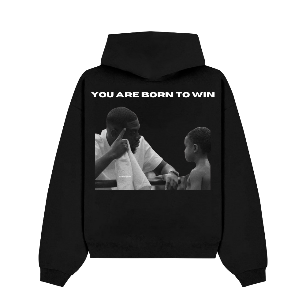 PULSE BORN TO WIN BLACK HOODIE