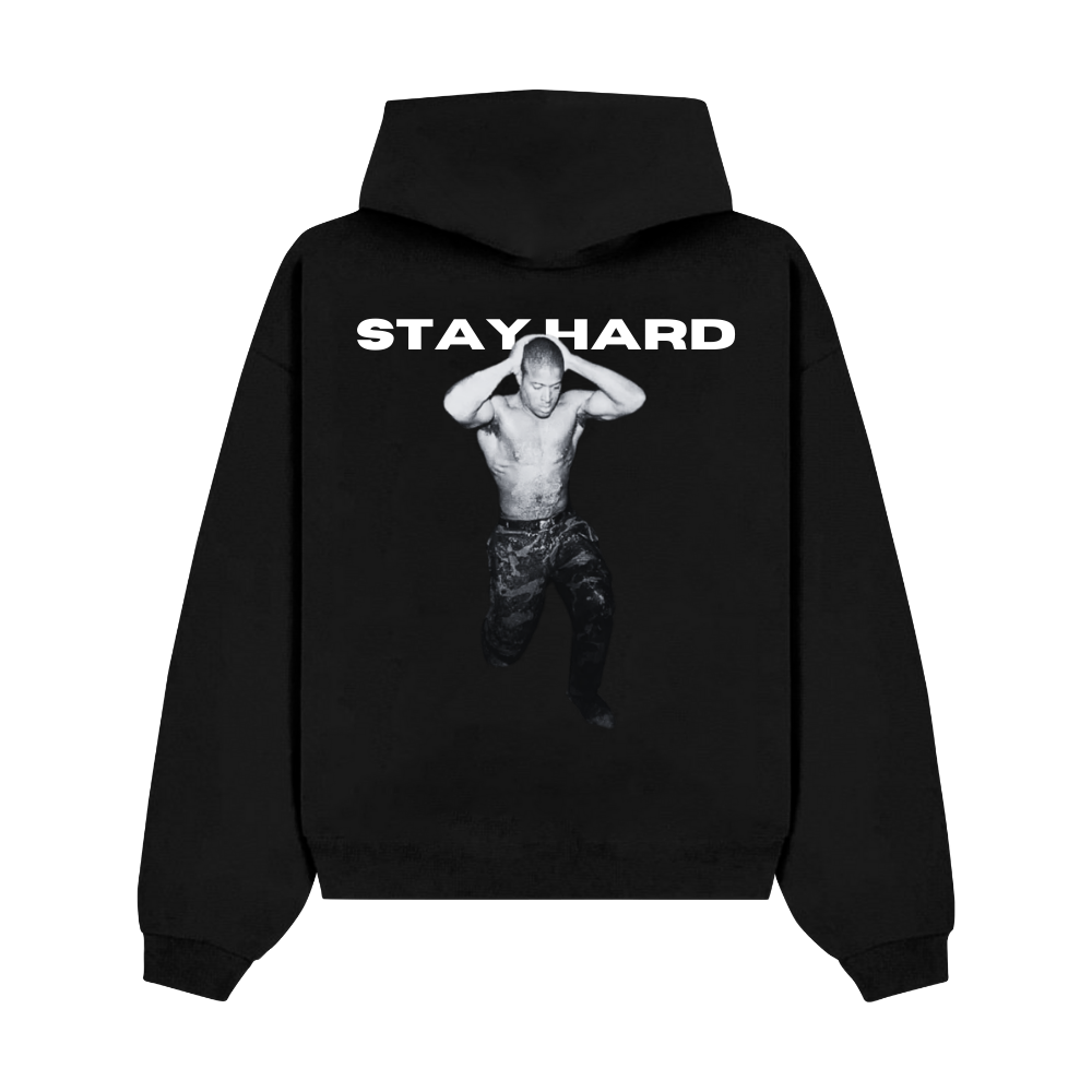 PULSE STAY HARD BLACK HOODIE