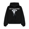 PULSE STAY HARD BLACK HOODIE