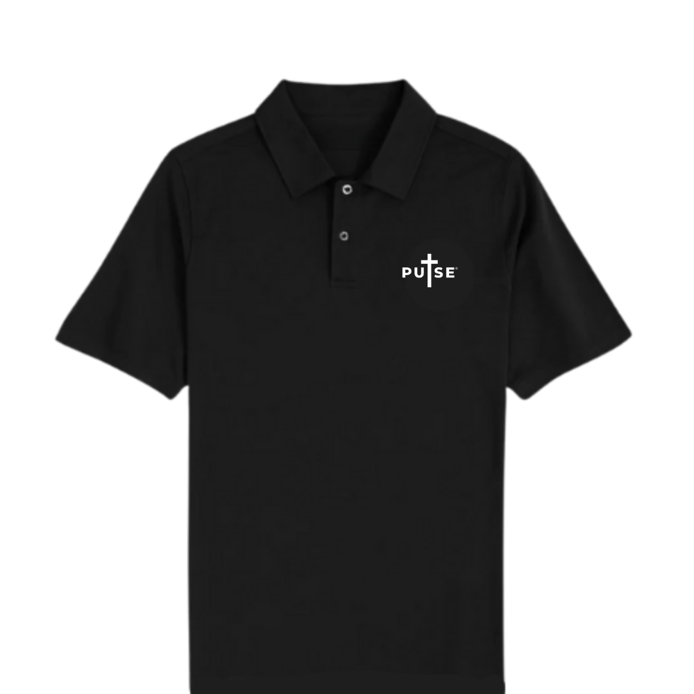 PULSE FEAR OF GOD BLACK POLO SHIRT