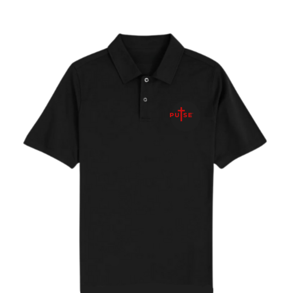 PULSE DREAM BLACK POLO SHIRT