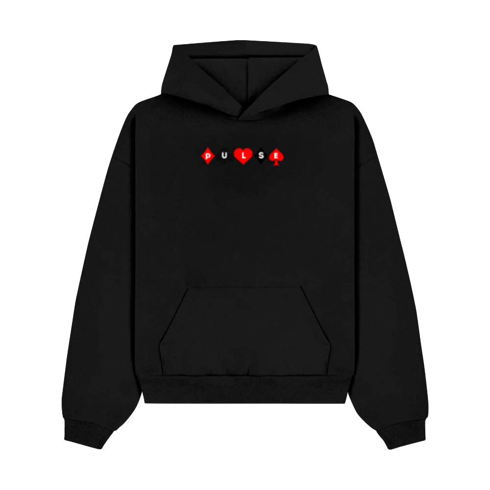 PULSE TAKE THE RISK BLACK HOODIE