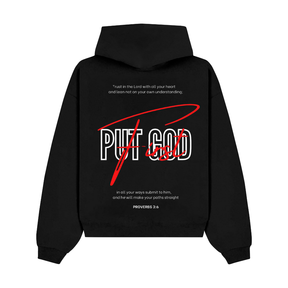 PULSE GOD FIRST BLACK HOODIE