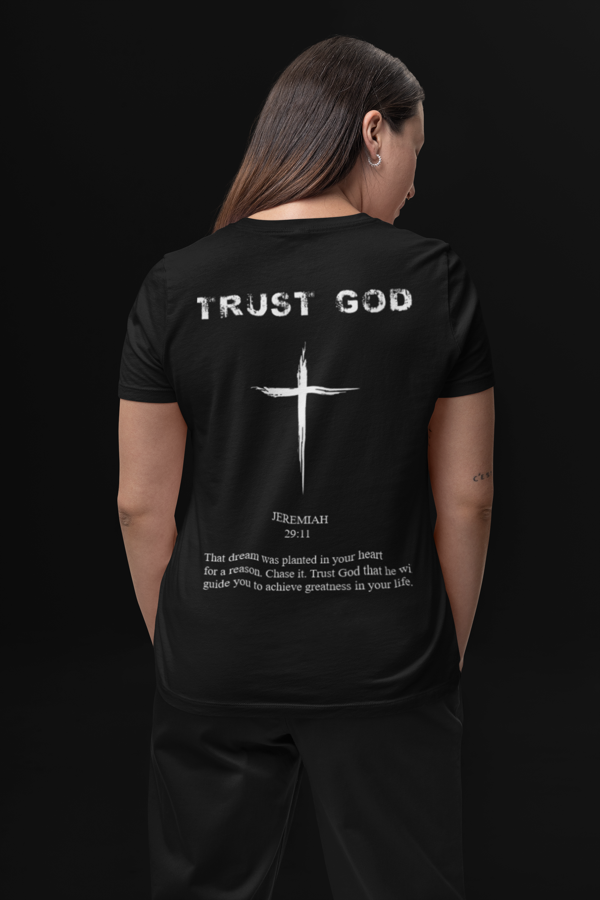 PULSE TRUST GOD BLACK TEE