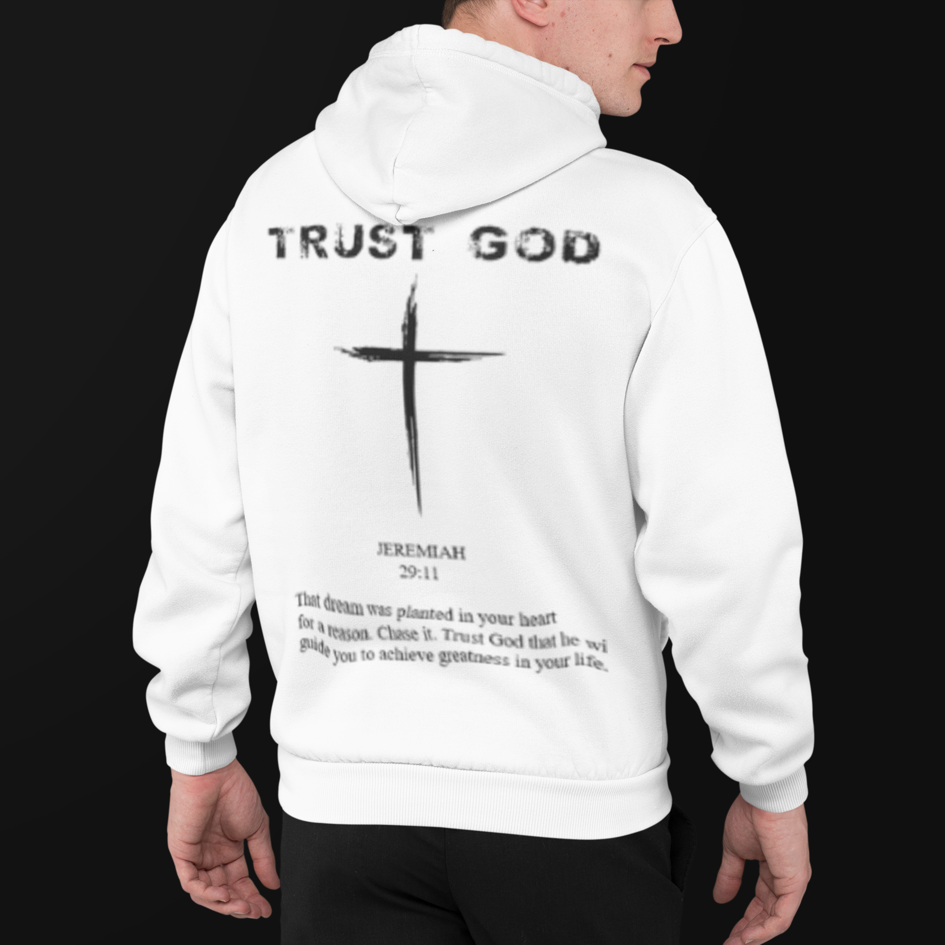 PULSE TRUST GOD WHITE HOODIE