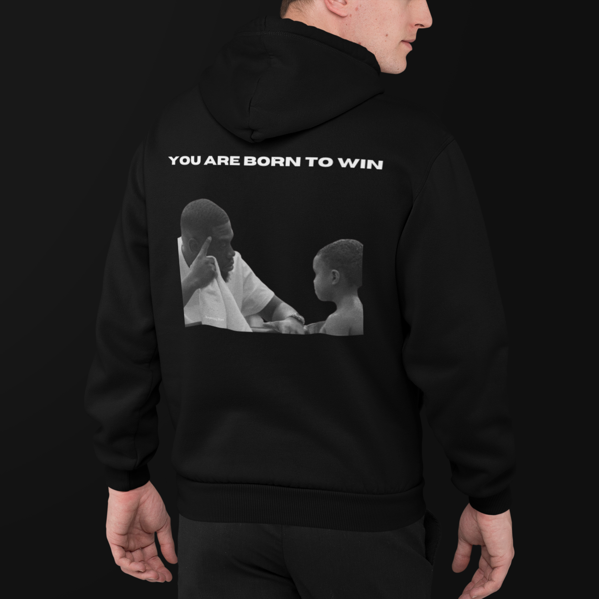 PULSE BORN TO WIN BLACK HOODIE