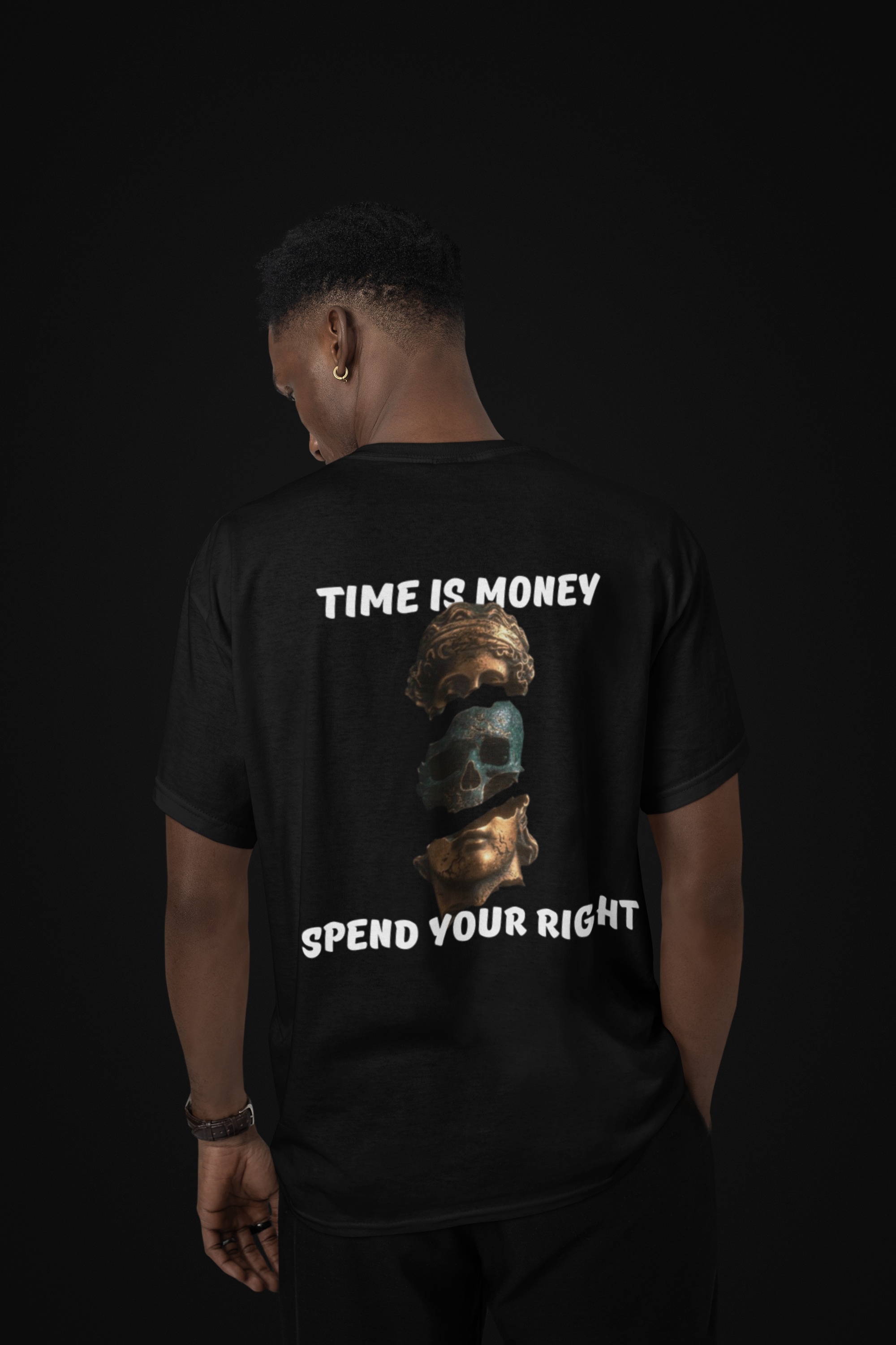 PULSE TIME IS MONEY BLACK TEE