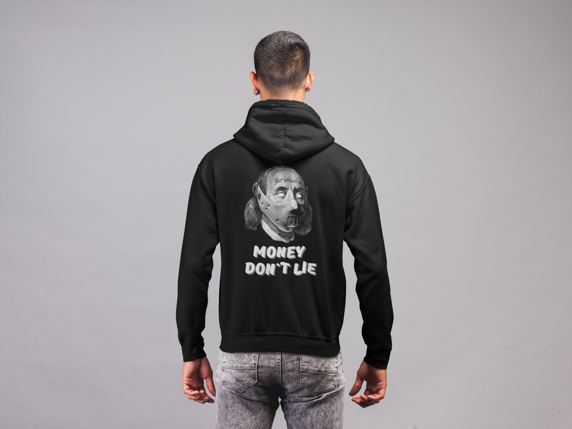 PULSE MONEY DON`T LIE BLACK HOODIE