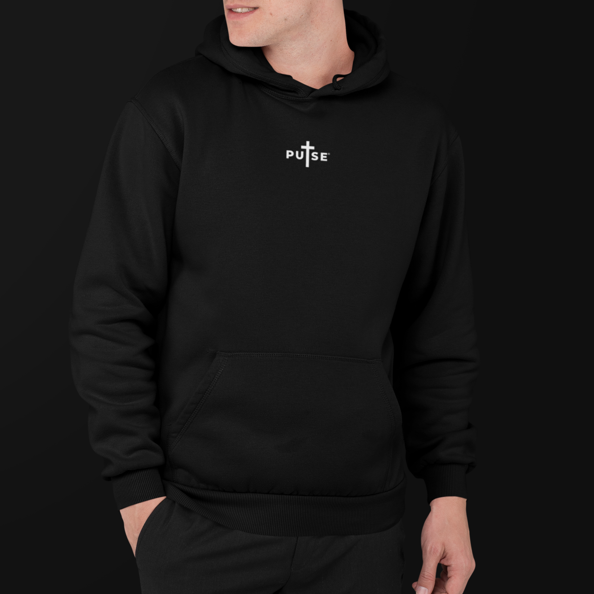 PULSE BORN TO WIN BLACK HOODIE