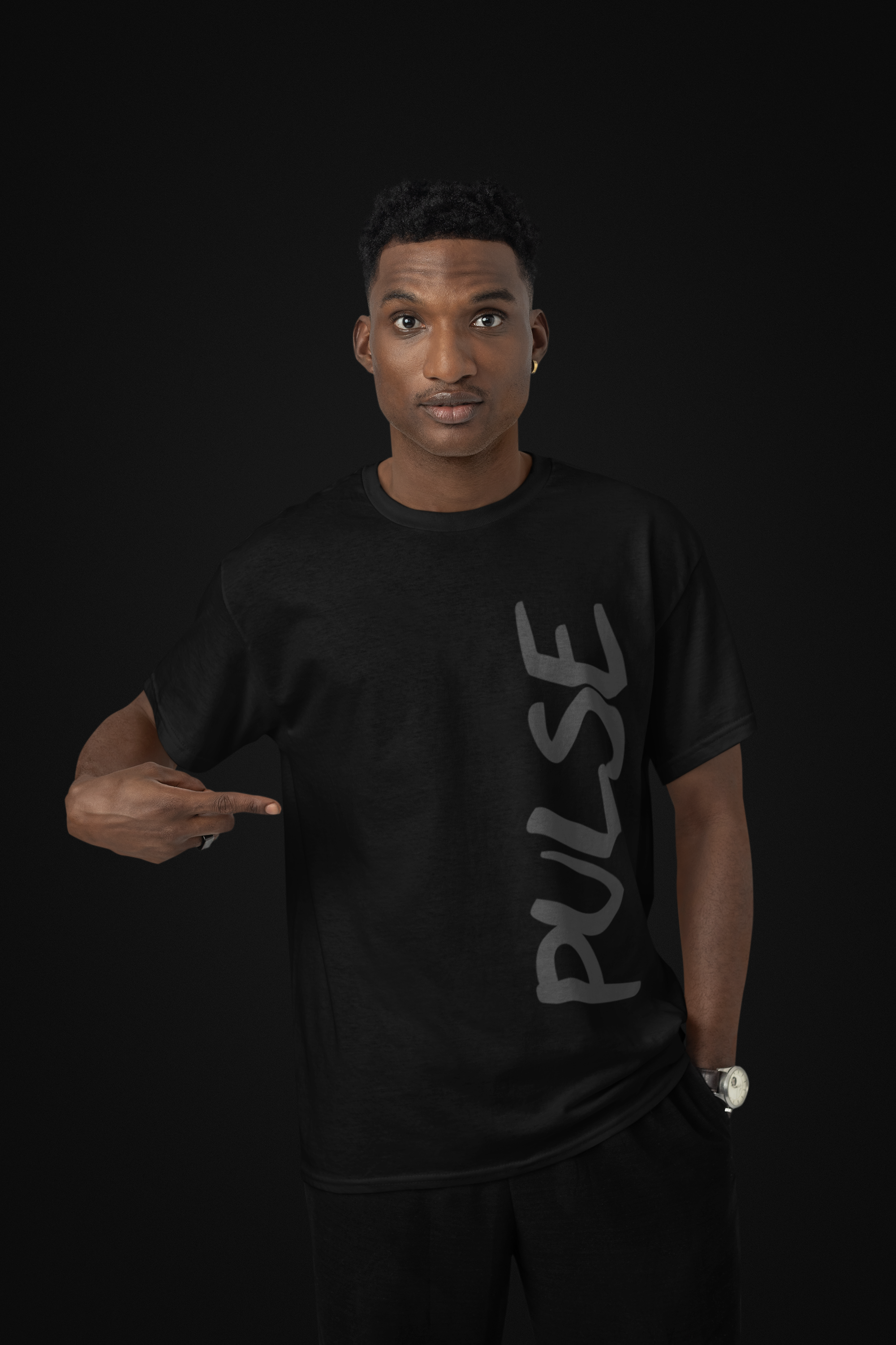 PULSE BLACK TEE