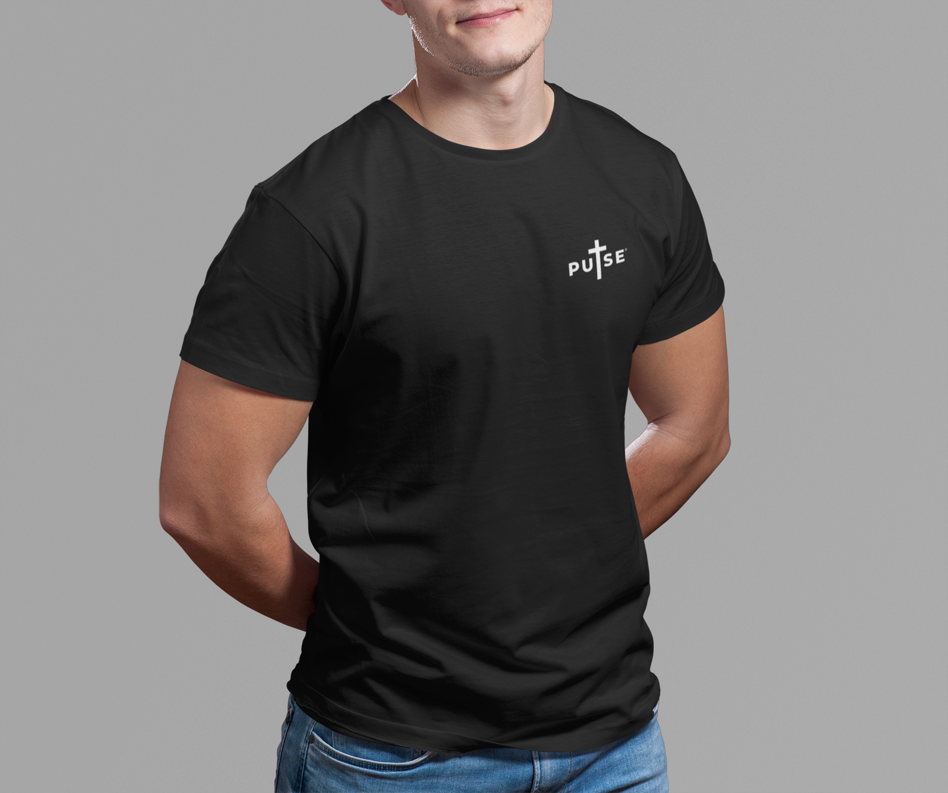 PULSE GO BACK TO WORK BLACK TEE